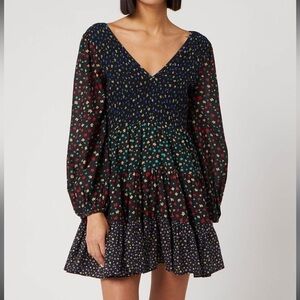 RIXO Sasha Multicolored Mini Dress